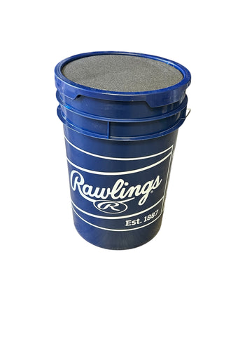 Rawlings Ball Bucket With Silverstar Sports Logo- 6 Gallon Ball Bucket