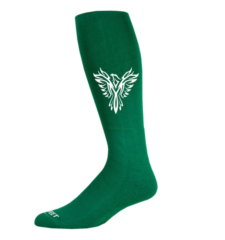 Richmond Hill Phoenix Logo Socks- Green