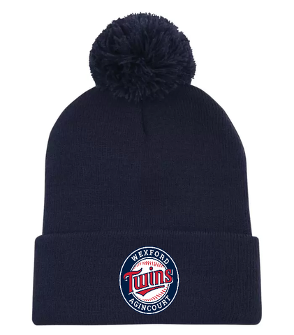 Wexford Twins Logo Pom Pom Cuffed Toque